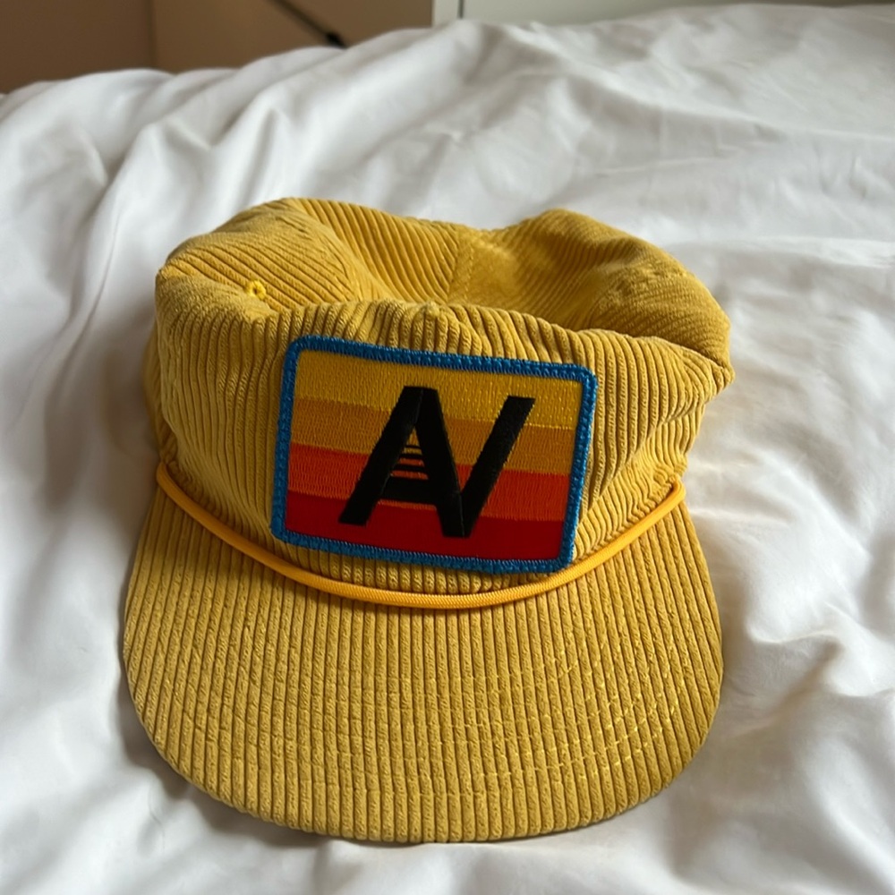 Yellow SnapBack aviator nation trucker hat